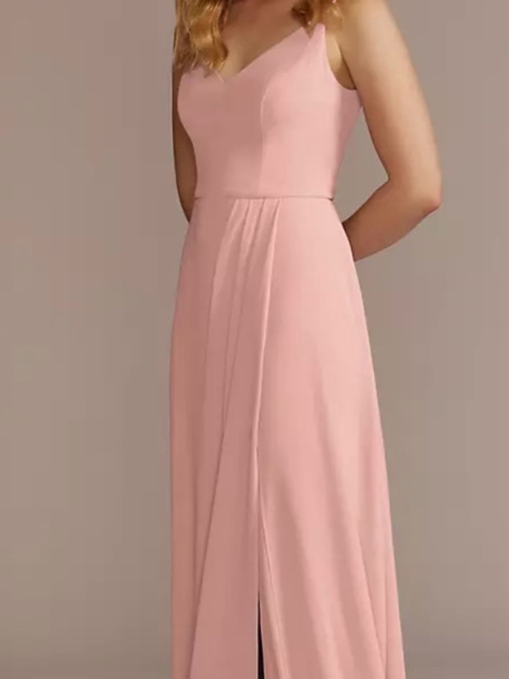 David’s Bridal Bridesmaid Dress Desert Coral Size 2 NWT F20497